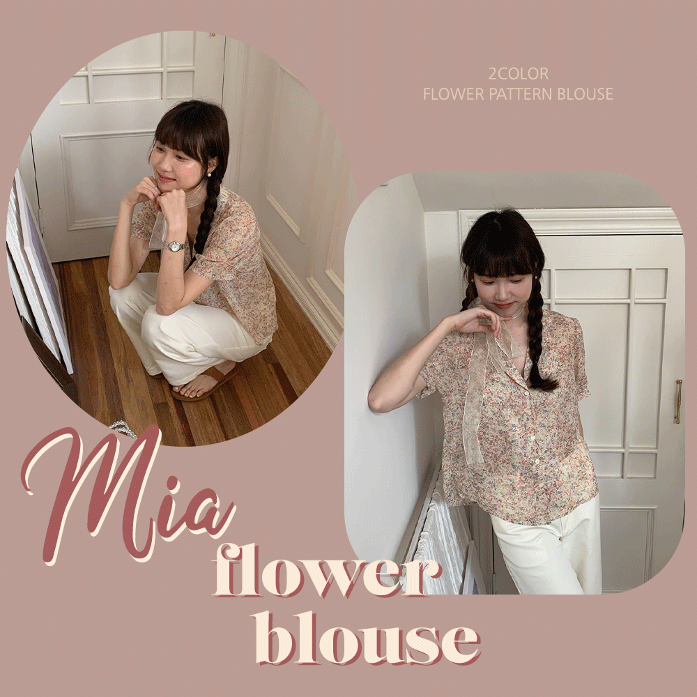 Mia flower blouse